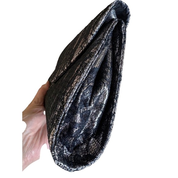 Neiman Marcus Lace Overlay Evening Clutch Bag Prom‎ Party Special Occasion - Picture 4 of 7